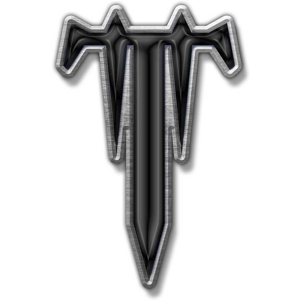 Trivium - T Button pin - Silberfarben/Schwarz
